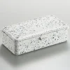 Toyo - Trunk Shape Steel Stackable Toolbox T-190 - White Indigo Splash | Storage & Organisation
