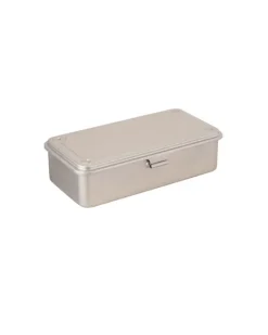 Toyo - Trunk Shape Steel Stackable Toolbox T-190 - Silver | Stickers, Stationery & Scrapbooking