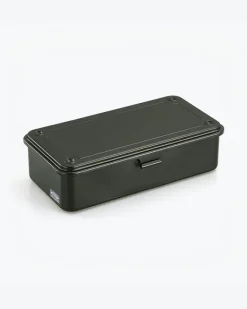 Toyo - Trunk Shape Steel Stackable Toolbox T-190 - Military Green | Storage & Organisation