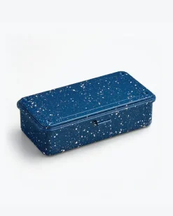 Toyo - Trunk Shape Steel Stackable Toolbox T-190 - Japanese indigo Splash | Storage & Organisation