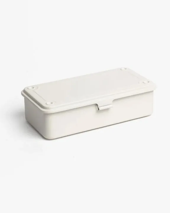 Toyo - Trunk Shape Steel Stackable Toolbox T-190 - White | Storage & Organisation