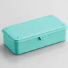 Toyo - Trunk Shape Steel Stackable Toolbox T-190 - Turquoise | Storage & Organisation