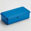 Toyo - Trunk Shape Steel Stackable Toolbox T-190 - Blue | Storage & Organisation