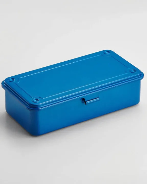 Toyo - Trunk Shape Steel Stackable Toolbox T-190 - Blue | Storage & Organisation