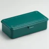 Toyo - Trunk Shape Steel Stackable Toolbox T-190 - Antique Green | Storage & Organisation