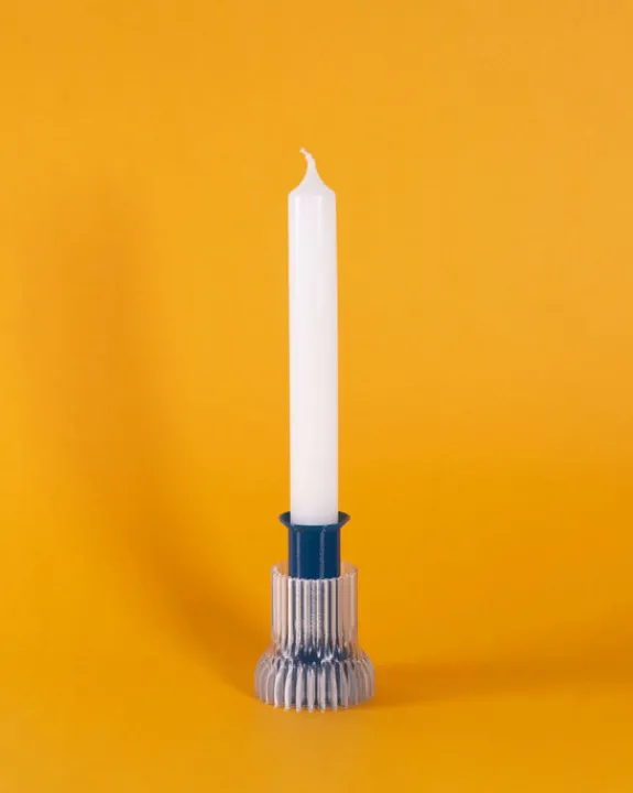 Warren u0026 Laetitia Warren & Laetitia - Double Candle Holder (Tall) - Sky Blue | Vases | Candles & Holders