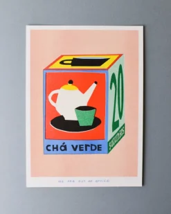 we are out of office - Riso Print - A box of 20 bags of tea | Art & Prints