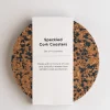 Yod and Co - Speckled Round Cork Coasters Set of 4 - Navy | Fun Things For The Kitchen | Home Decor