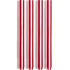 Yod and Co - Stripes Dinner Candles - Bright Red & White | Tableware | Candles & Holders